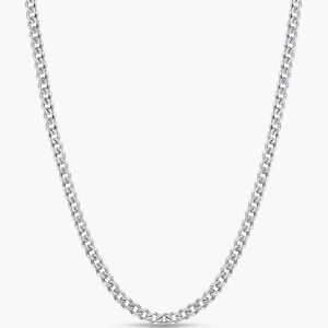 Silver Tone Plated 3.5mm Chain (24” length)
